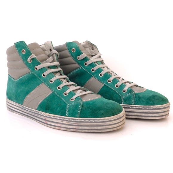 ATTILIO CAPPELLETTI MENS SUEDE LEATHER SNEAKERS - Picture 1 of 13